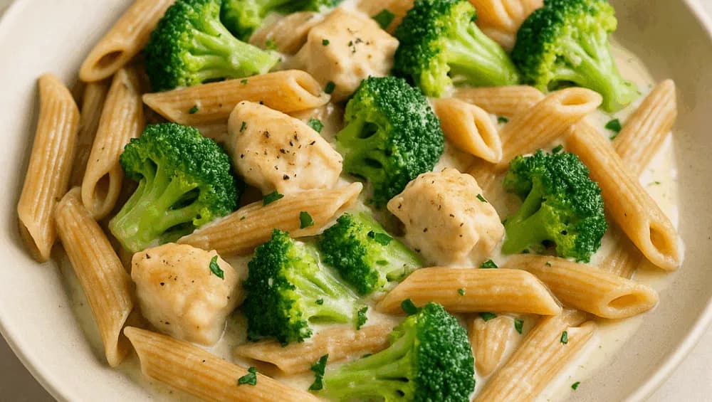 Penne z brokułami w sosie śmietanowym – prosty przepis na obiad Penne z brokułami w sosie śmietanowym – prosty przepis na obiad